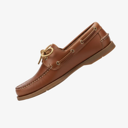 Classic Boat Shoes - Brown Leather