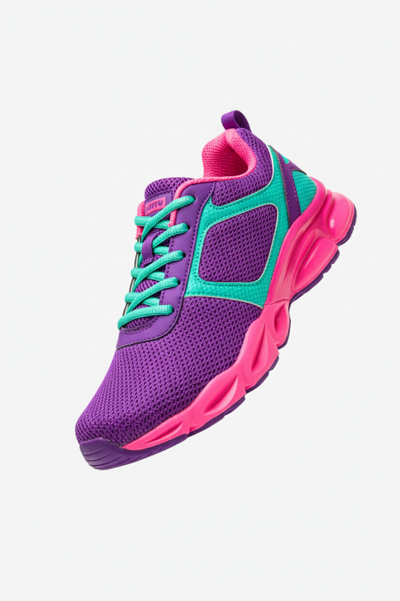 Performance Running Shoe - Purple, Pink & Turquoise