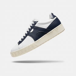 Professional Tennis Shoes - Navy Blue & White with #F5F5F5 Background